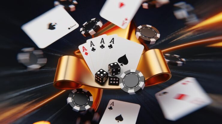 Live baccarat table at sultan 4d with dealer, cards, and betting layout visible